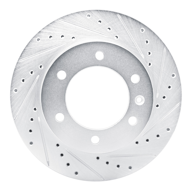 Picture of RNC Brake Rotor - Drill & Slot - R1 16-17 Chevrolet S10 Front Right Drilled & Slotted Silver Brake Rotor rnc631-92115R