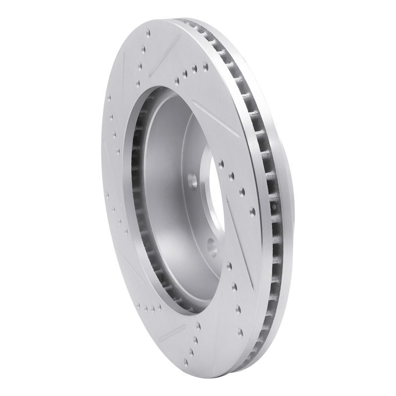 Picture of RNC Brake Rotor - Drill & Slot - R1 06-10 Hummer H3T Front Right Drilled & Slotted Silver Brake Rotor rnc631-93000R