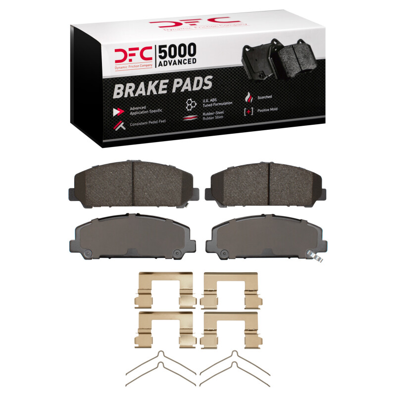 Picture of DFC 5000 Advanced Ceramic Brake Pads - DFC 05-24 Nissan Titan Front 5000 Advanced Ceramic Brake Pads and Hardware Kit dfc1551-1509-01