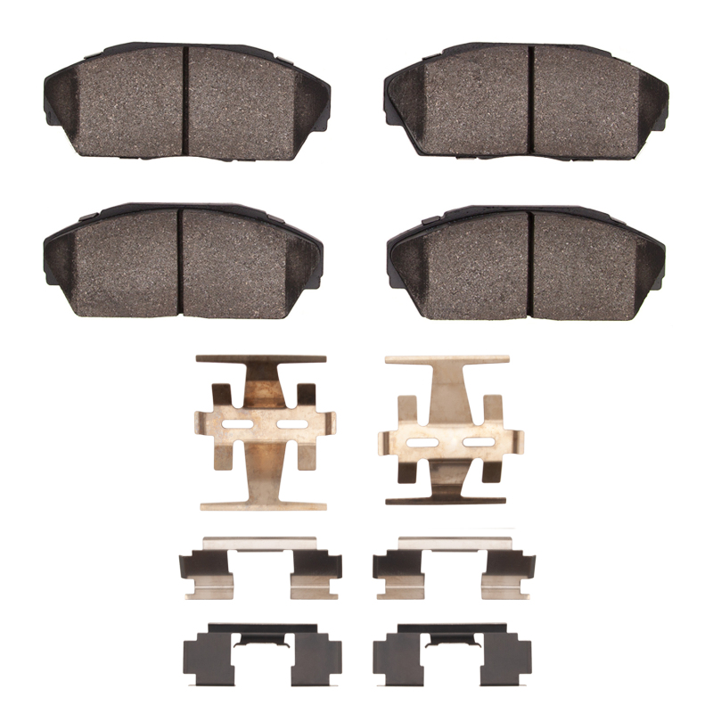 Picture of DFC 4000 HybriDynamic Brake Pads - DFC 86-93 Honda Prelude Front 4000 HybriDynamic Brake Pads and Hardware Kit dfc4000-0409-01