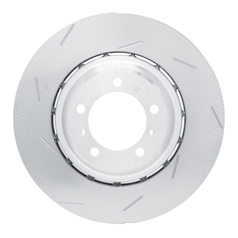 Picture of DFC Geomet Coated Rotors - Slotted - DFC 17-21 Porsche Panamera Left Rear Slotted Hi-Carbon Alloy Geomet Coated Rotor dfc910-02075DA