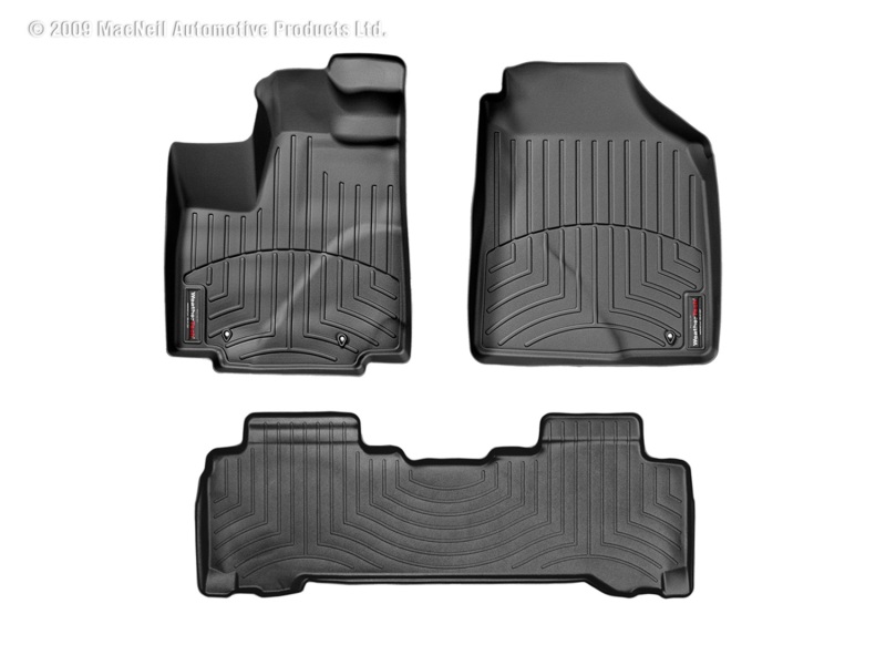 Picture of WeatherTech 01-04 Acura MDX Front and Rear Floorliners - Black
