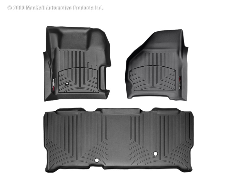 Picture of WeatherTech 99-07 Ford F250/F350/F450/F550 Front and Rear Floorliners - Black