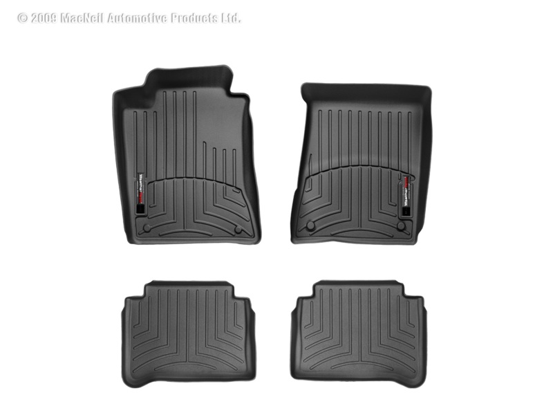 Picture of WeatherTech 03 Mercedes-Benz E-Class Sedan Front and Rear Floorliners - Black