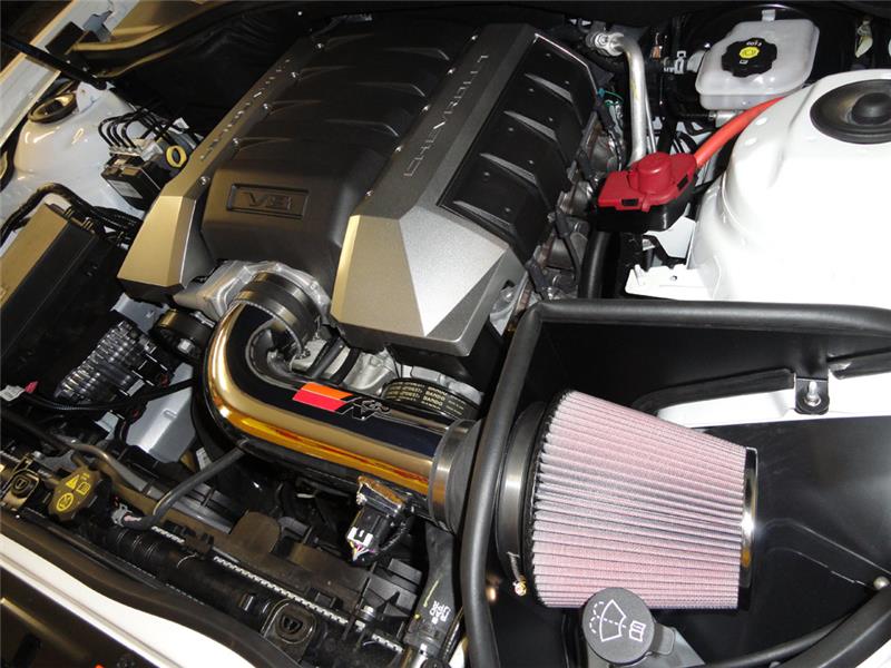 Picture of KN K&N 10 Camaro 6.2L V8 Polished Typhoon Short Ram Intake Cold Air Intakes - 69-4519TP