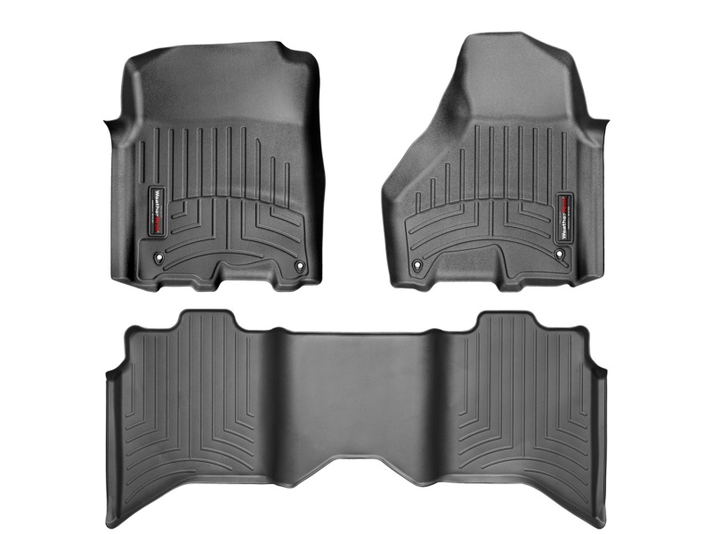 Picture of WeatherTech 12+ Dodge Ram 1500 Crew Cab Front and Rear Floorliners - Black