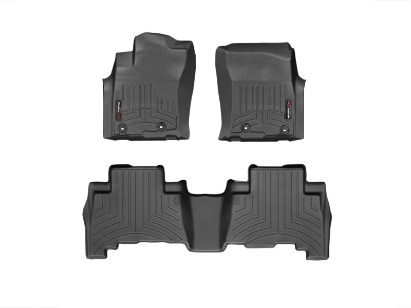Picture of WeatherTech 13+ Toyota 4Runner Front and Rear Floorliners - Black