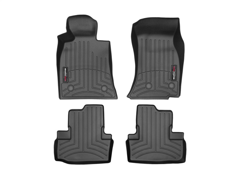 Picture of WeatherTech 13+ Cadillac ATS Front and Rear Floorliners - Black