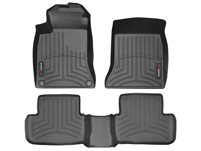 Picture of WeatherTech 14+ Mercedes-Benz CLA-Class Front and Rear Floorliners - Black