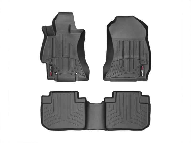 Picture of WeatherTech 14+ Subaru Forester Front and Rear Floorliners - Black