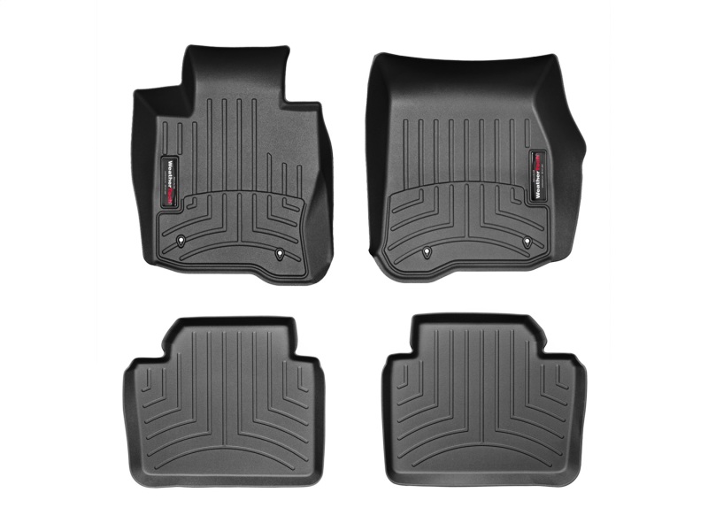 Picture of WeatherTech 14+ BMW 4-Series Gran Coupe Front and Rear Floorliners - Black (Fits xDrive Models Only)