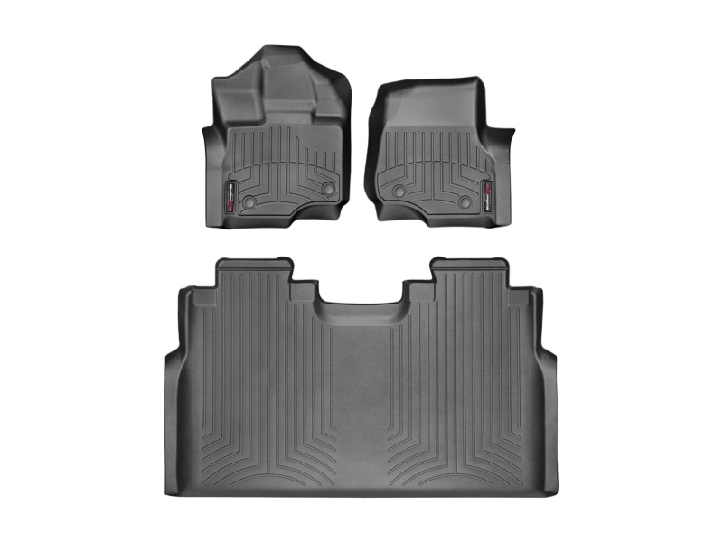Picture of WeatherTech 15 Ford F-150 (Supercrew Only)  Front and Rear FloorLiners - Black