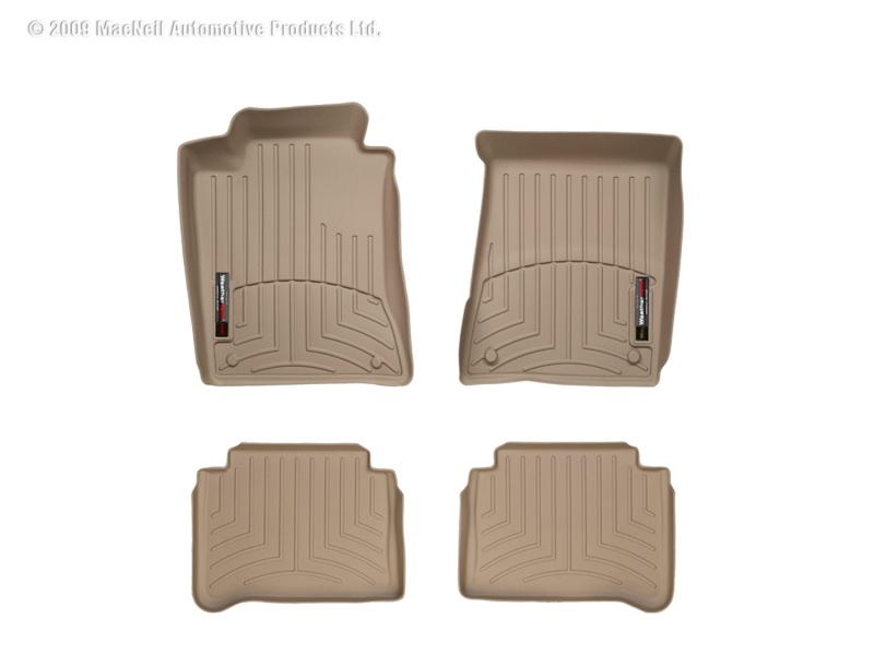 Picture of WeatherTech 03 Mercedes-Benz E-Class Sedan Front and Rear Floorliners - Tan