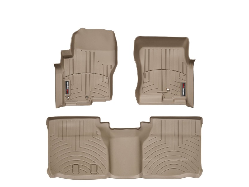 Picture of WeatherTech 05+ Nissan Frontier Front and Rear Floorliners - Tan