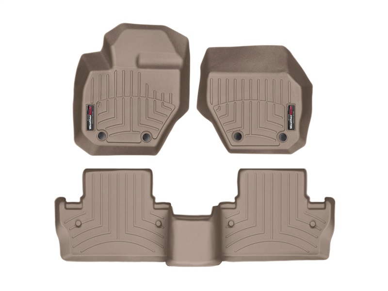 Picture of WeatherTech 11+ Volvo S60 Front and Rear Floorliners - Tan