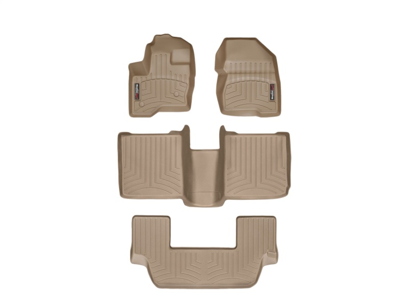 Picture of WeatherTech 09-11 Ford Flex Front/Rear/and Rear Floorliners - Tan