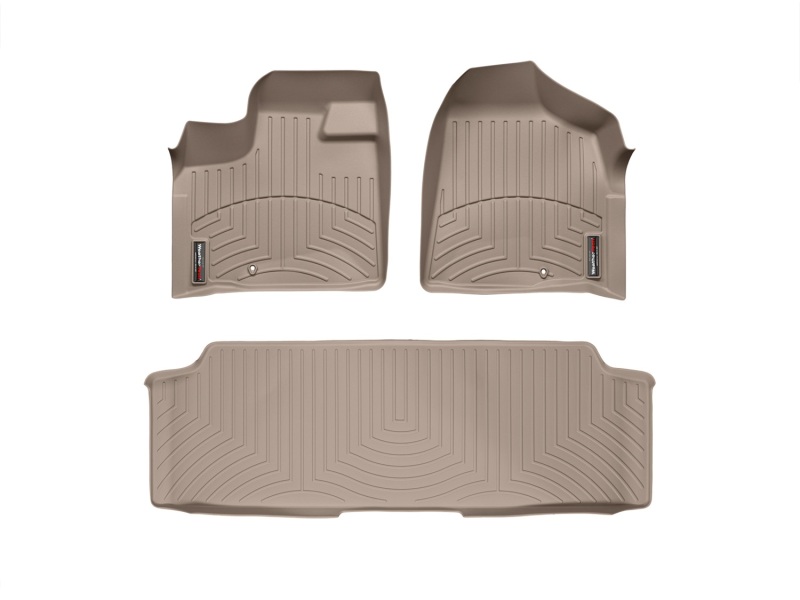 Picture of WeatherTech 11+ Chrysler Town & Country Van Front and Rear Floorliners - Tan