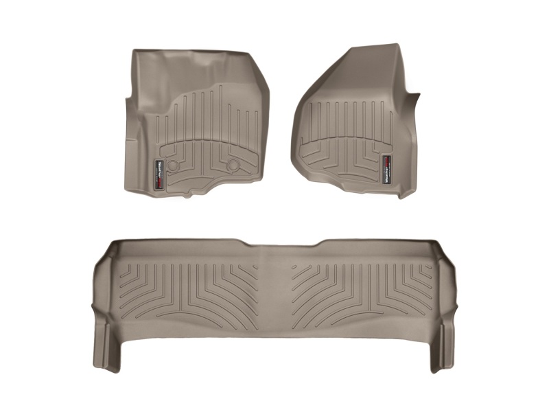 Picture of WeatherTech 11+ Ford F250/F350/F450/F550 Front and Rear Floorliners - Tan