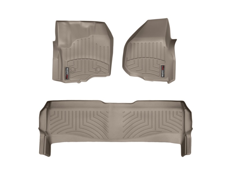 Picture of WeatherTech 11+ Ford F250/F350/F450/F550 Front and Rear Floorliners - Tan