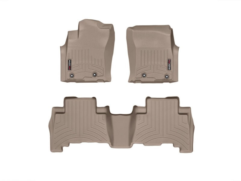 Picture of WeatherTech 13+ Toyota 4Runner Front and Rear Floorliners - Tan