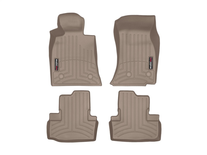 Picture of WeatherTech 13+ Cadillac ATS Front and Rear Floorliners - Tan