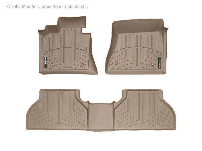 Picture of WeatherTech 13+ Cadillac ATS Front and Rear Floorliners - Tan
