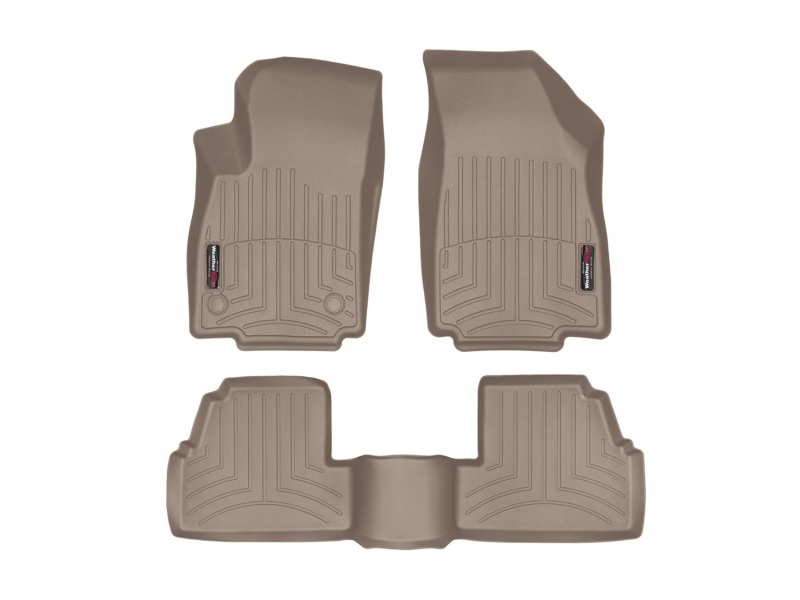 Picture of WeatherTech 13+ Buick Encore Front and Rear Floorliners - Tan