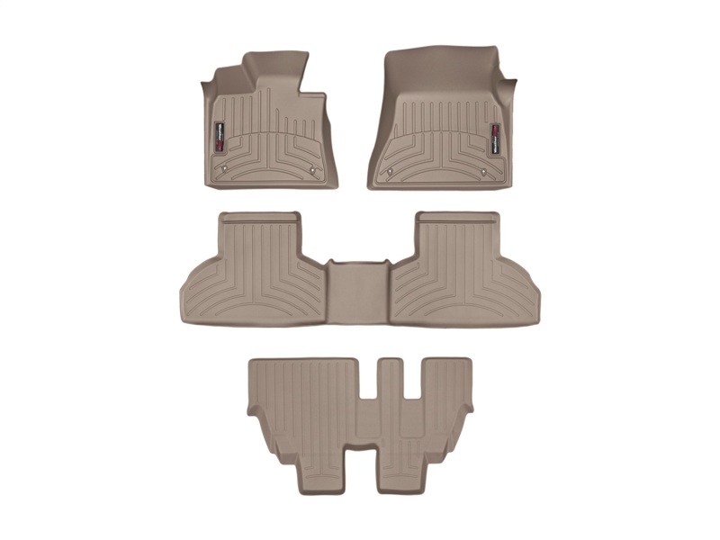 Picture of WeatherTech 14+ BMW X5 Front/Rear/and Rear Floorliners - Tan