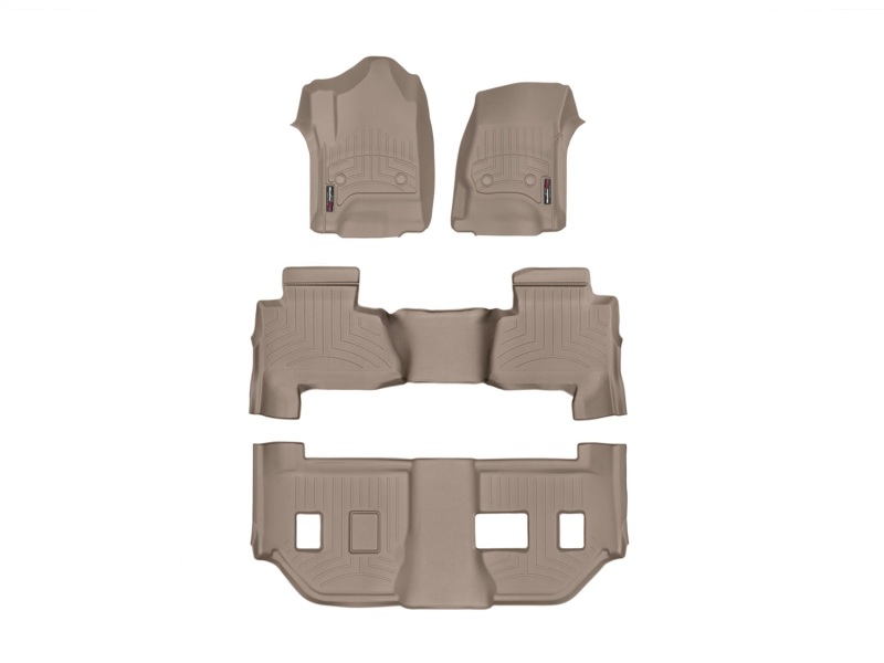 Picture of WeatherTech 15 Chevy Suburban Front Rear and Rear FloorLiners - Black
