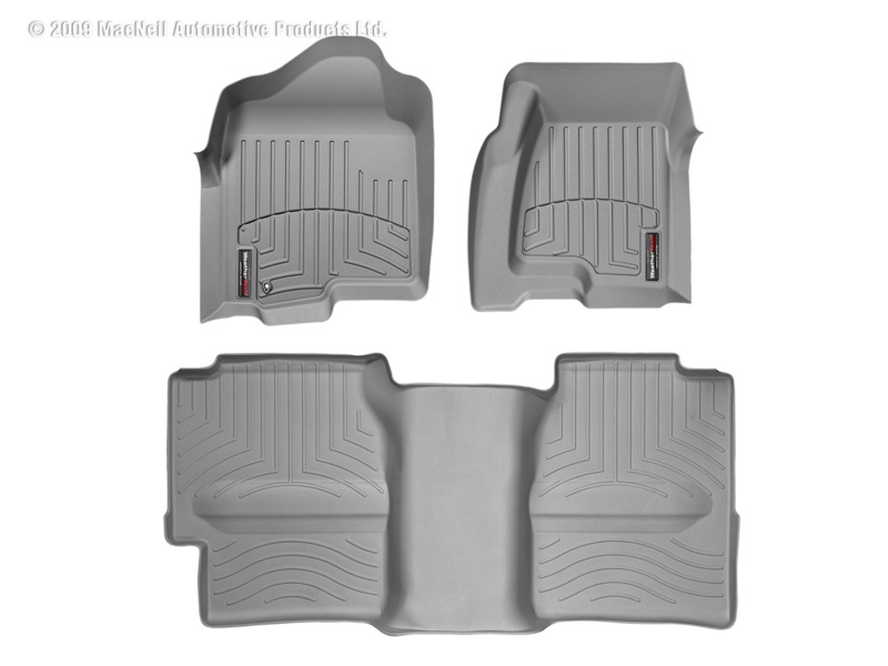 Picture of WeatherTech 99-06 Chevrolet Silverado Front and Rear Floorliners - Grey