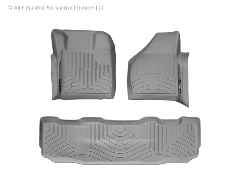 Picture of WeatherTech 08-10 Ford F250/F350/F450/F550 Front and Rear Floorliners - Grey
