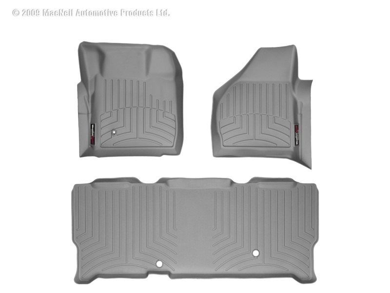 Picture of WeatherTech 08-10 Ford F250/F350/F450/F550 Front and Rear Floorliners - Grey