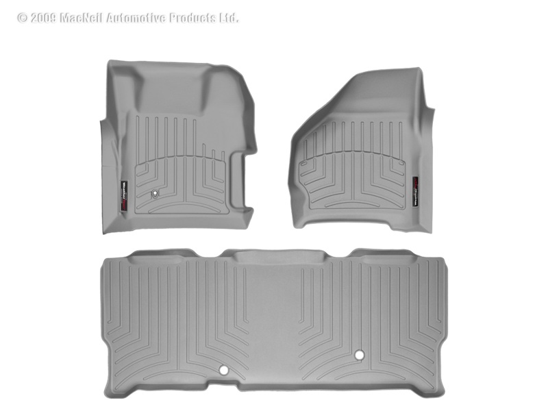 Picture of WeatherTech 99-07 Ford F250/F350/F450/F550 Front and Rear Floorliners - Grey