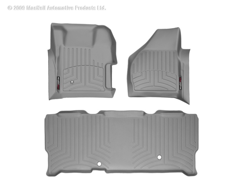 Picture of WeatherTech 08-10 Ford F250/F350/F450/F550 Front and Rear Floorliners - Grey