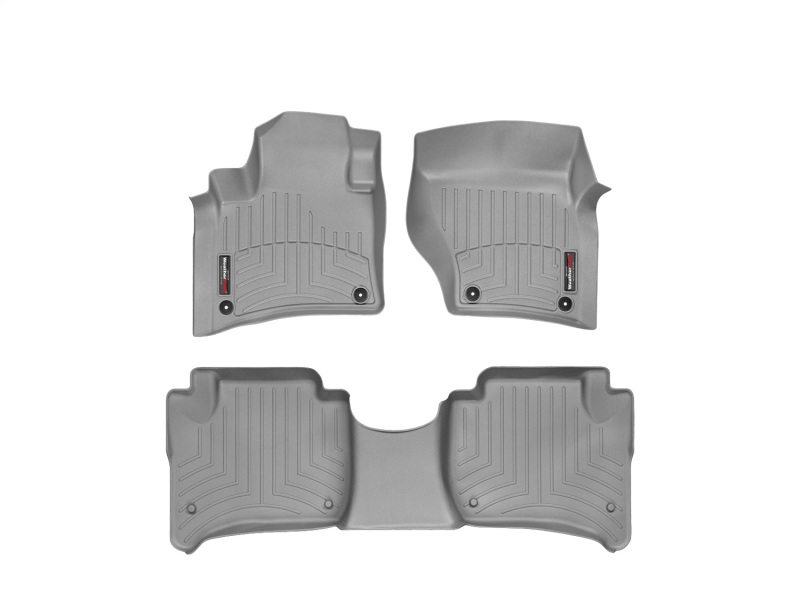 Picture of WeatherTech 11+ Porsche Cayenne Front and Rear Floorliners - Grey