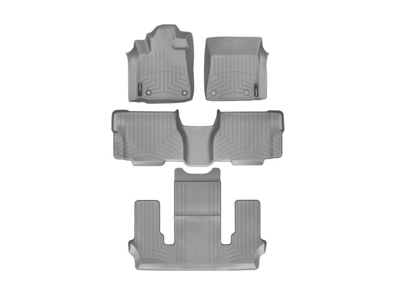Picture of WeatherTech 12+ Toyota Sequoia Front/Rear/and Rear Floorliners - Grey