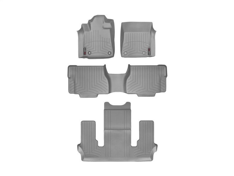 Picture of WeatherTech 12+ Toyota Sequoia Front/Rear/and Rear Floorliners - Grey