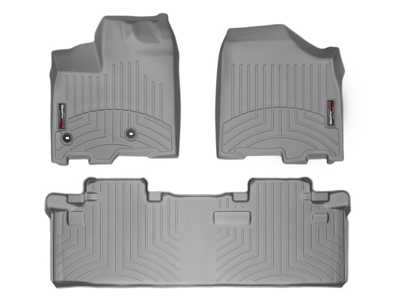 Picture of WeatherTech 13+ Toyota Sienna Front and Rear Floorliners - Grey