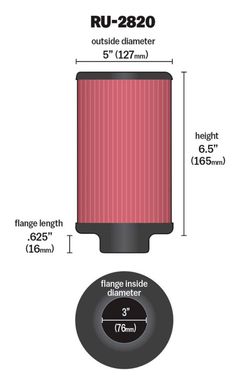 Picture of K&N Engineering KN Universal Air Filter - RU-2820