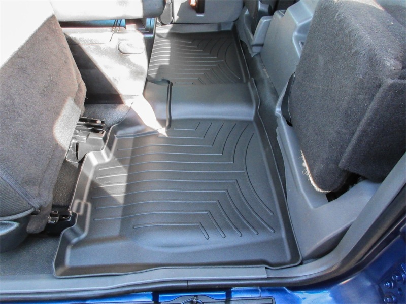 Picture of WeatherTech WT FloorLiner-Rear-Blk Floor Mats - 440242