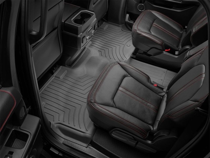 Picture of WeatherTech WT FloorLiner-Rear-Blk Floor Mats - 4412955