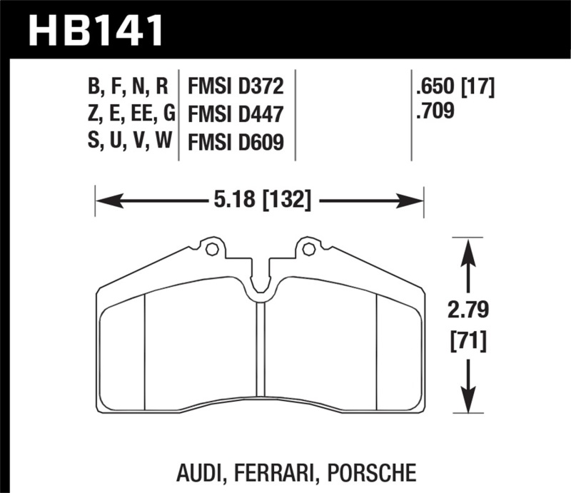 Picture of Hawk Performance HAWK Blue 9012 Brake Pad Sets - HB141E.650