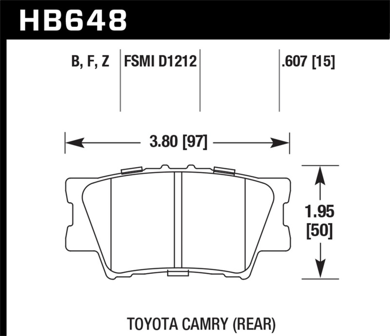 Picture of Hawk Performance HAWK Ceramic Brake Pad Sets - HB648Z.607