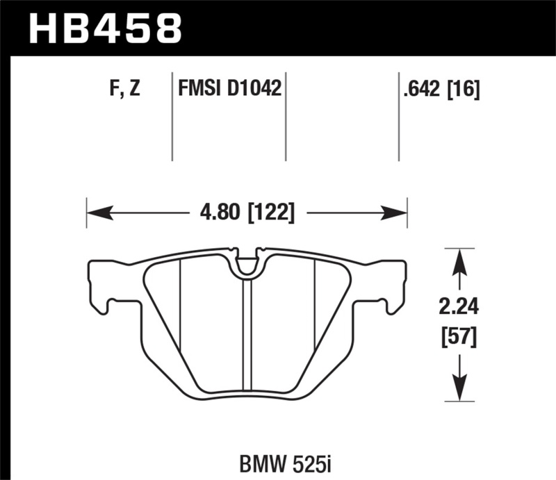 Picture of Hawk Performance HAWK Ceramic Brake Pad Sets - HB458Z.642