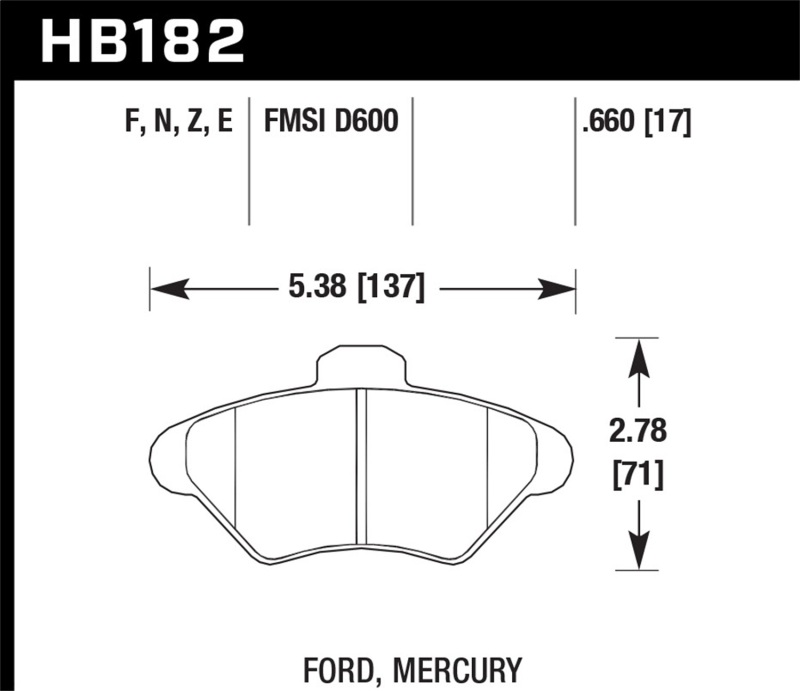 Picture of Hawk Performance HAWK Ceramic Brake Pad Sets - HB182Z.660