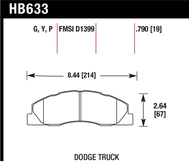 Picture of Hawk Performance HAWK Super Duty Brake Pad Sets - HB633P.790