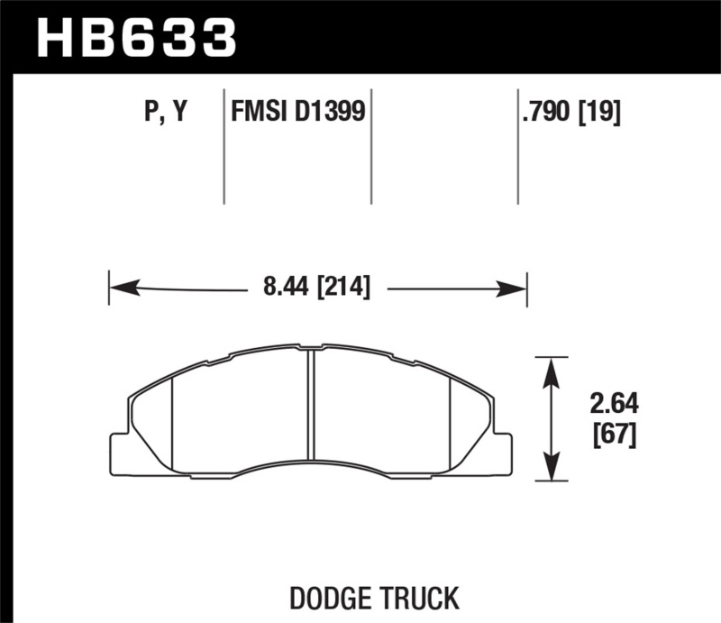 Picture of Hawk Performance HAWK LTS Brake Pads - HB633Y.790