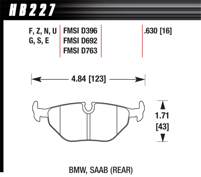 Picture of Hawk Performance HAWK HT-10 Brake Pad Sets - HB227S.630