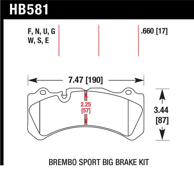 Picture of Hawk Performance HAWK DTC-70 Brake Pad Sets Front - HB581U.660