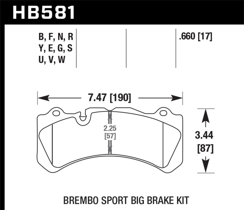 Picture of Hawk Performance HAWK DTC-70 Brake Pad Sets Front - HB581U.660